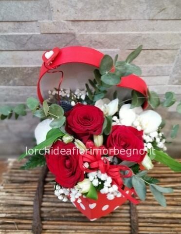 Flowerbox a cuore piccola cm 15