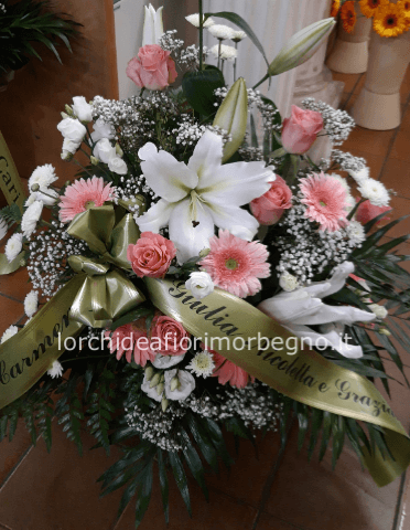 Composizione a facciata colori pastello