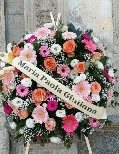 Corona funebre compatta