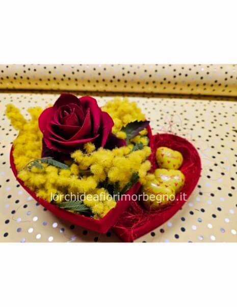 Flowerbox a cuore speciale festa della donna