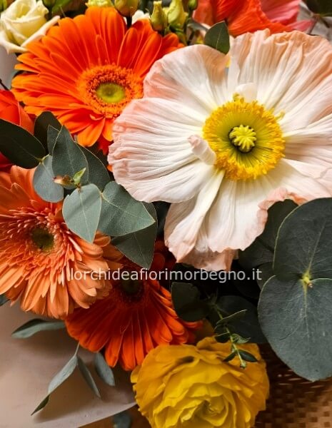 Bouquet tonalità arancio