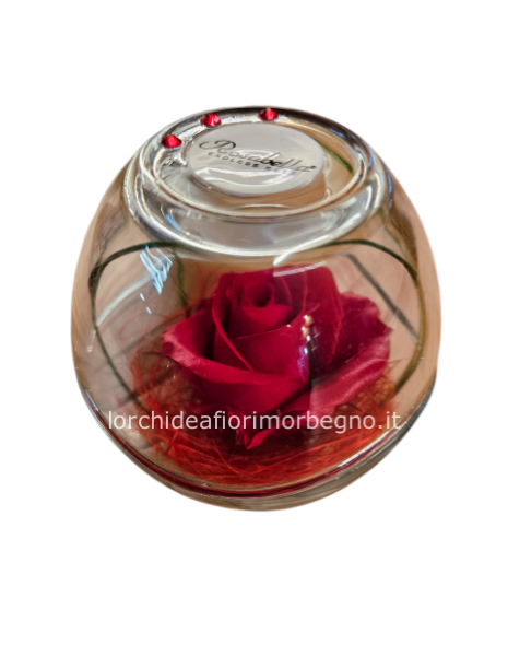 Sfera con rosa stabilizzata