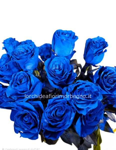 S.Valentino rose blu stelo lungo